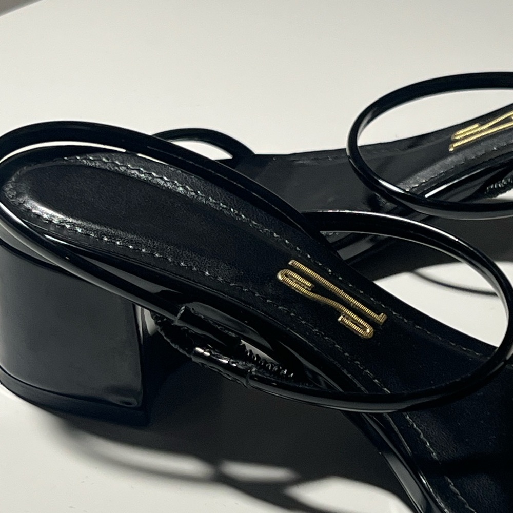 Black Strap Sandals - Picture 2 of 3